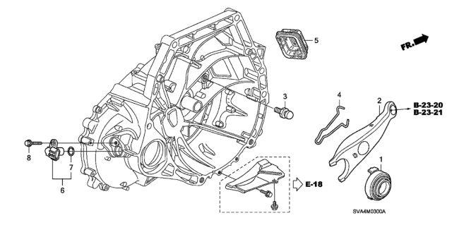 2006 Honda Civic Clutch Release (1.8L) Diagram