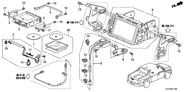 2014 Honda Ridgeline Navigation System Diagram