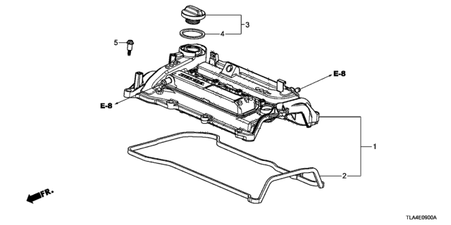 2021 Honda CR-V Cylinder Head Cover Diagram