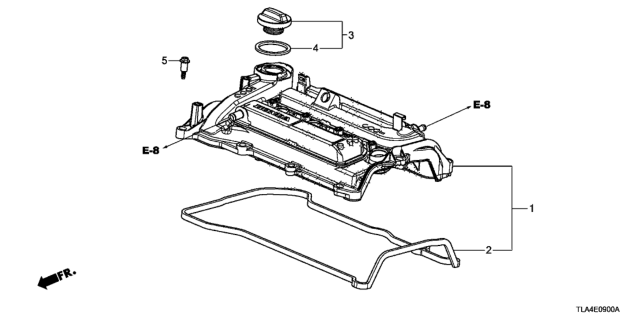 2020 Honda CR-V Cylinder Head Cover Diagram