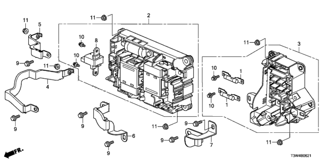 2017 Honda Accord Hybrid Junction Board Diagram