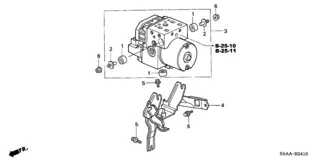 2004 Honda Civic ABS Modulator Diagram