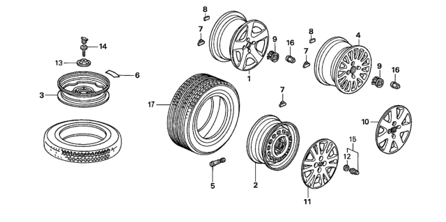 2005 Honda Civic Wheel Diagram