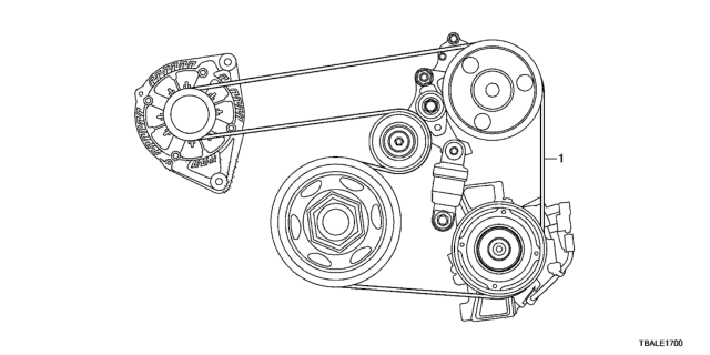 2020 Honda Civic Alternator Belt Diagram