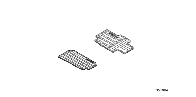 2003 Honda Accord Floor Mat, RR. All Season Diagram for 08P13-SDN-100