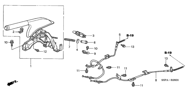 2005 Honda Civic Parking Brake Diagram