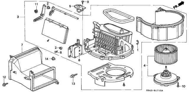 1995 Honda Civic Heater Blower Diagram