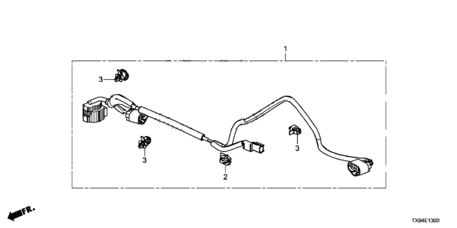 2013 Honda Fit EV 5 Door STD KL 1AT Battery Fan Wire Harness Diagram