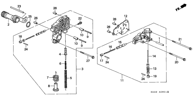 1993 Honda Civic AT Regulator Diagram