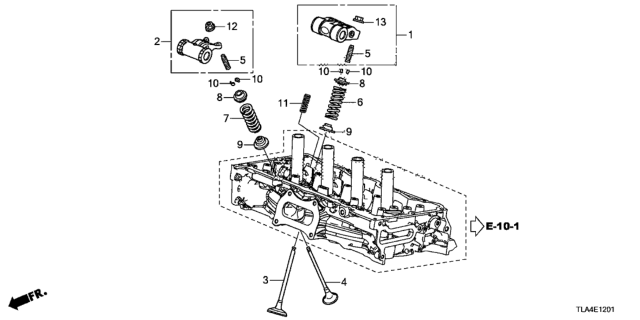 2017 Honda CR-V Valve - Rocker Arm (2.4L) Diagram