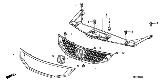 2009 Honda Accord Screw, Tapping (3X10) Diagram for 93903-422G0