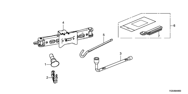 2019 Honda Passport Tools Diagram