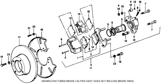 1977 Honda Civic 5 Door ** KL HMT Disk Brake Diagram