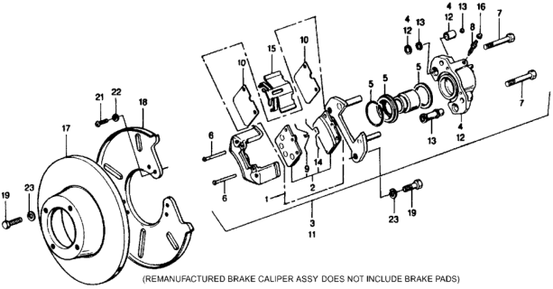 1976 Honda Civic Disk Brake Diagram