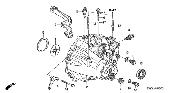 2006 Honda Insight Bolt, Plug, 14Mm Diagram for 90081-PFL-000