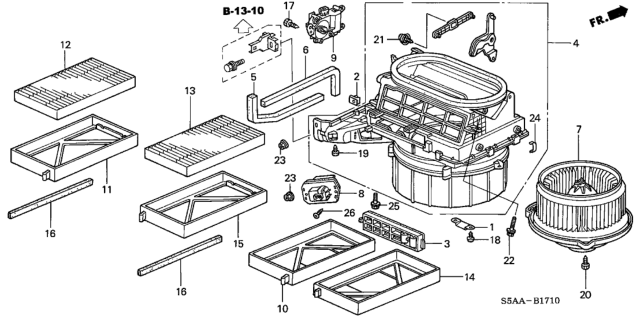 2004 Honda Civic Heater Blower Diagram