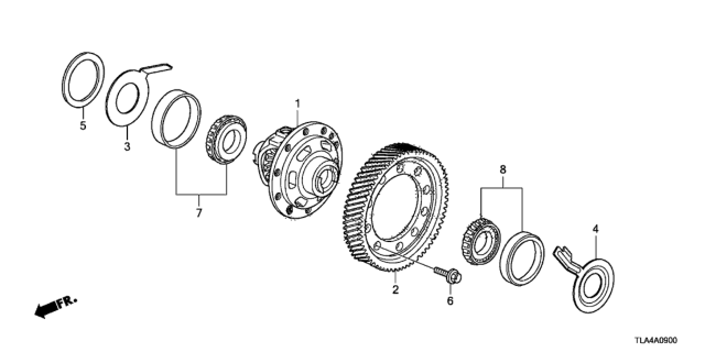 2017 Honda CR-V AT Differential Diagram