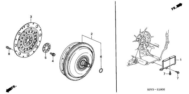 2003 Honda Accord Torque Converter (V6) Diagram