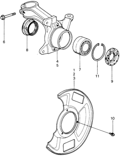 1982 Honda Civic Steering Knuckle Diagram