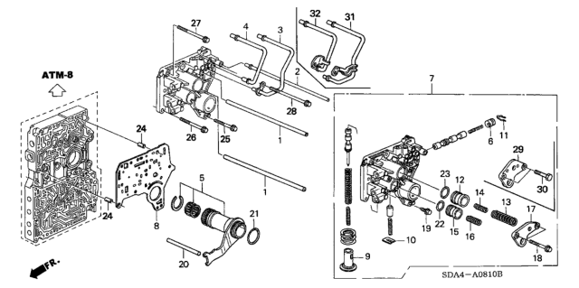 2004 Honda Accord Cap (14MM) Diagram for 27132-P6H-000