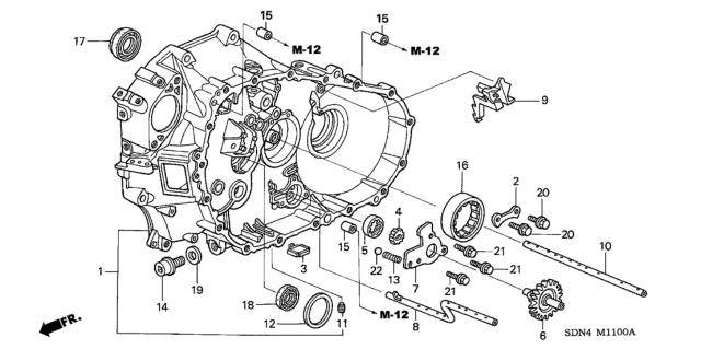 2003 Honda Accord Plate, Needle Set Diagram for 21101-PYZ-000