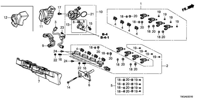 2020 Honda Civic Fuel Injector Diagram