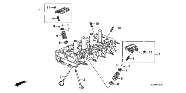 2008 Honda S2000 Valve - Rocker Arm Diagram