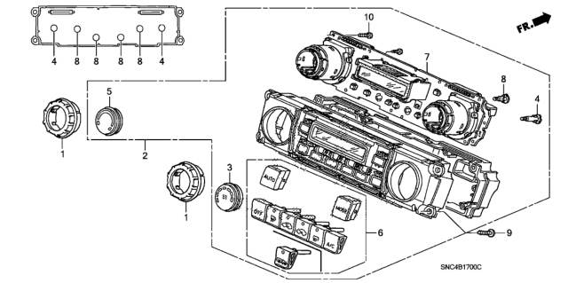 2009 Honda Civic Auto Air Conditioner Control Diagram