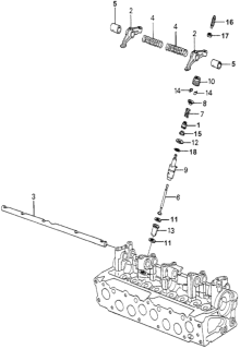 1981 Honda Accord 3 Door LX KH 5MT Auxiliary Valve Diagram