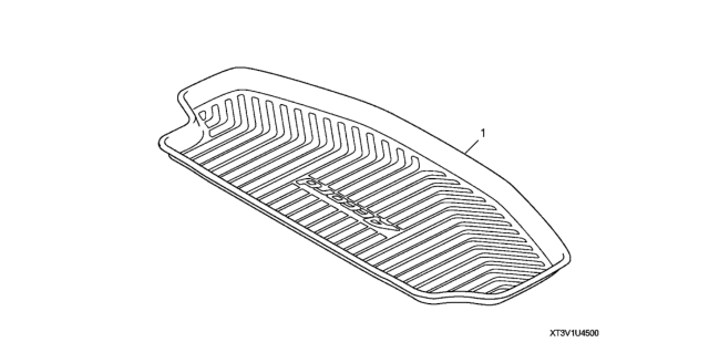 2014 Honda Accord Hybrid 4 Door HYBRID KA CVT Trunk Tray Diagram