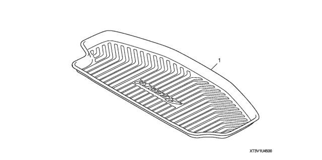 2017 Honda Accord Hybrid Trunk Tray Diagram