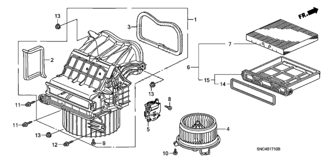 2008 Honda Civic Heater Blower Diagram