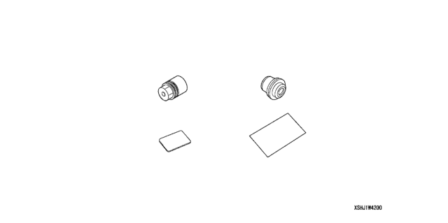 2006 Honda Odyssey 5 Door EXL-T KA 5AT Wheel Locks Diagram