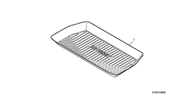 2014 Honda Odyssey Cargo Tray Diagram