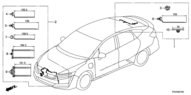 2017 Honda Clarity Electric 4 Door TRNG (CLARITY ELC) KA 1AT Wire Harness Diagram 4