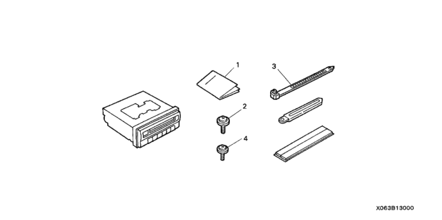 2006 Honda Element In-Dash CD Changer (6-Disk) Diagram