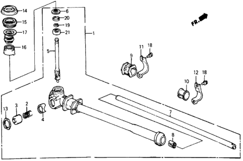 1985 Honda Civic Steering Gear Box Diagram