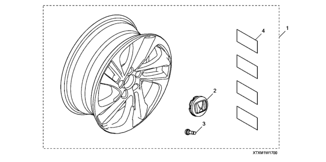 2020 Honda Insight PLACARD(W/SPARE ) Diagram for 08W17-TXM-10002