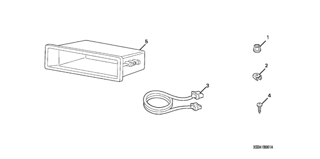 2007 Honda Accord 2 Door EXV6 KA 6MT Audio Sub-Harness Diagram
