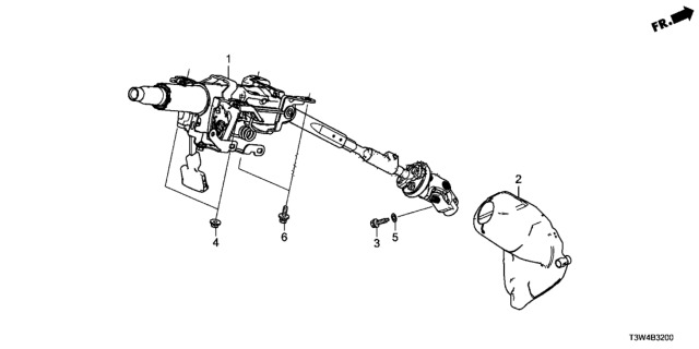 2017 Honda Accord Hybrid Steering Column Diagram