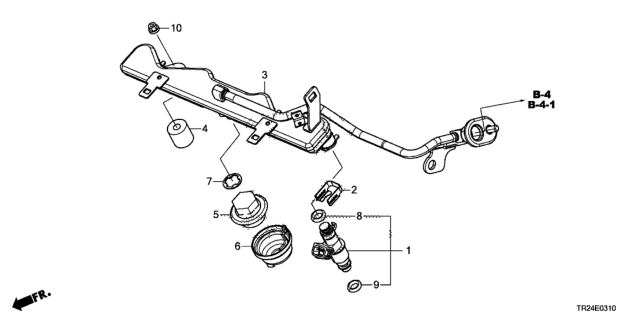 2012 Honda Civic Pipe, Fuel Diagram for 16620-RW0-A01