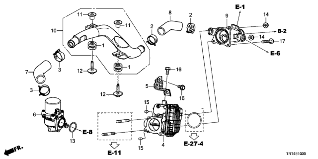 2019 Honda Clarity Fuel Cell Valve, Stack Bypass Diagram for 3F650-5WM-A01