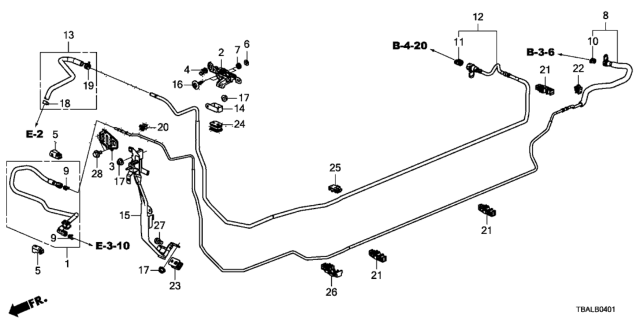 2020 Honda Civic Fuel Pipe Diagram