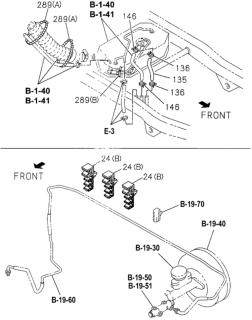 1994 Honda Passport 4 Door DX (4X2 4 CYLINDER) KA 5MT Fuel Piping - Clips Diagram 2