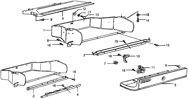 1978 Honda Civic Glove Box Diagram