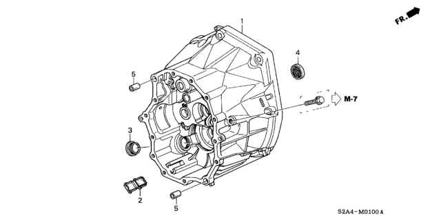 2005 Honda S2000 2 Door S2000 KA 6MT MT Clutch Case Diagram