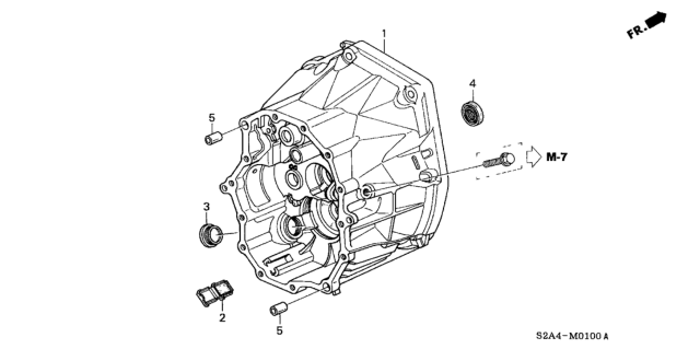 2005 Honda S2000 MT Clutch Case Diagram