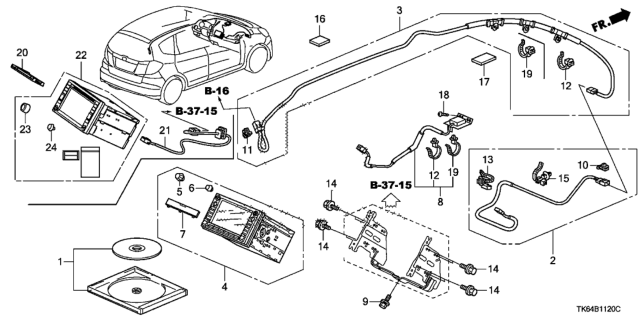 2009 Honda Fit Navigation System Diagram