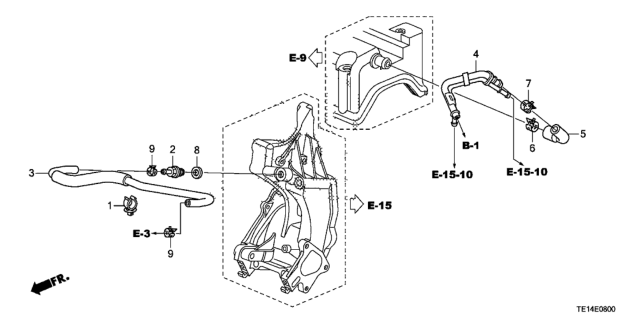 2012 Honda Accord Breather Tube (L4) Diagram