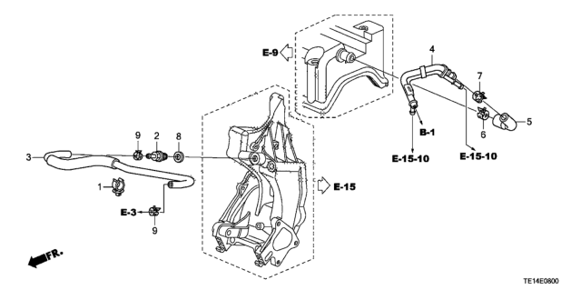 2012 Honda Accord 2 Door LX-S KA 5MT Breather Tube (L4) Diagram